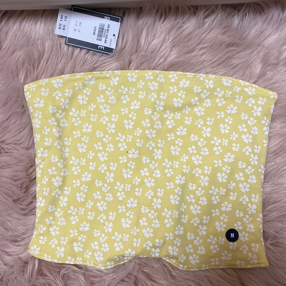 Hollister yellow tube top